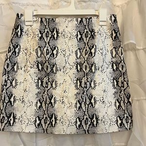 Snake Print Skirt